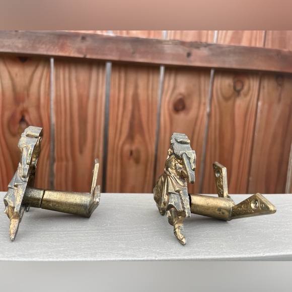 Vintage metal sword katana wall hangers by Marto Toledo of Spain set of 2 - Picture 8 of 16